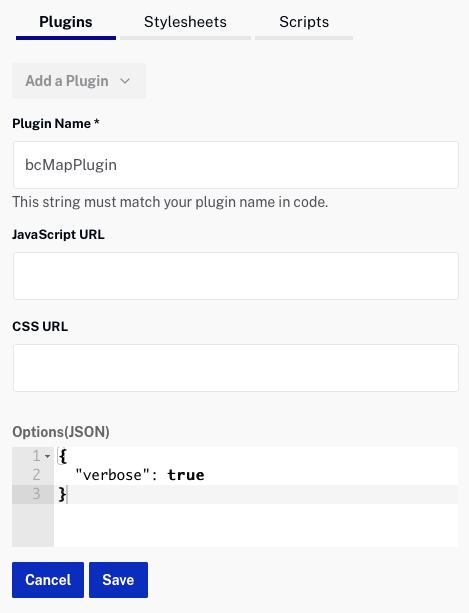 configure plugin