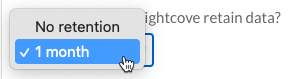 data retention options
